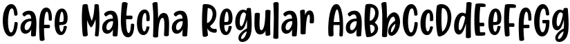 Cafe Matcha Regular font