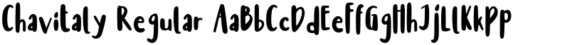 Chavitaly Regular font