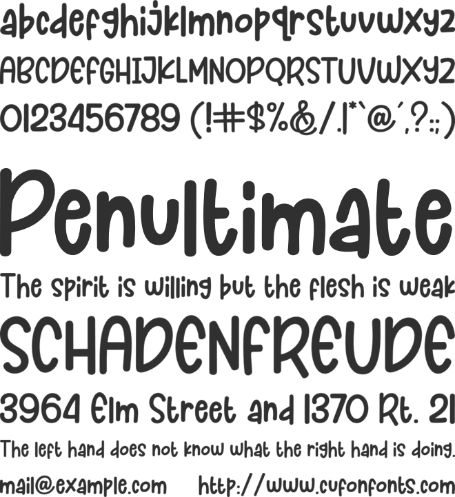 Pop Easter font preview