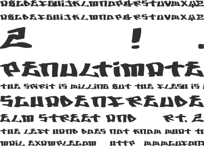 Writers 2 font preview