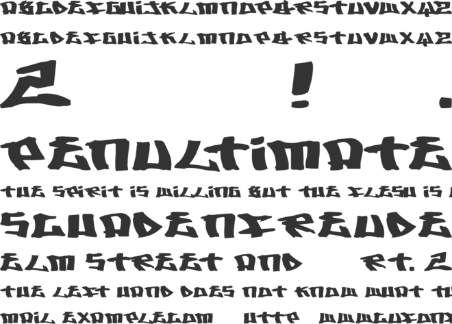 Writers 2 font preview