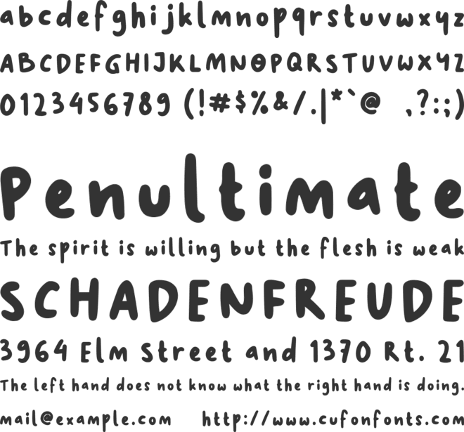 Kopi Senja Sans font preview