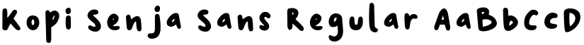Kopi Senja Sans Regular font