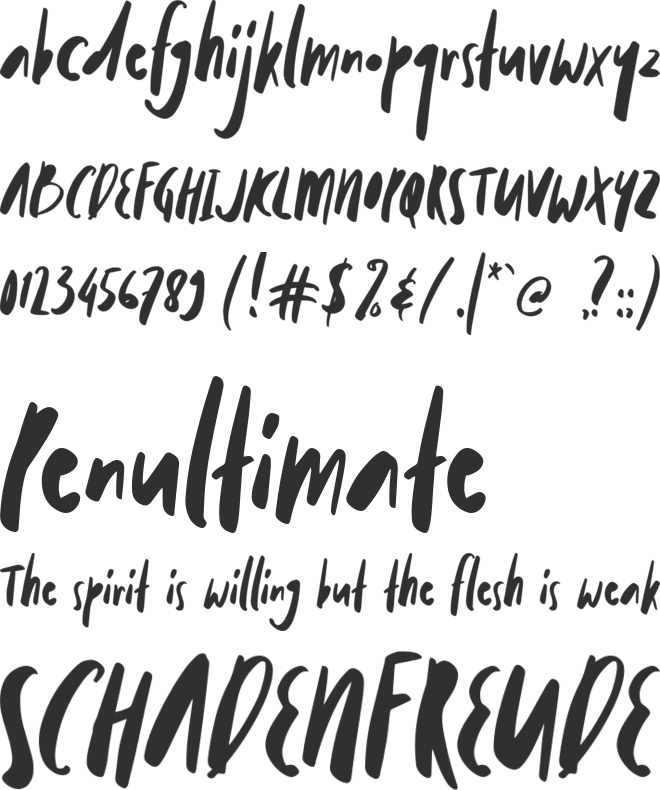Mollroy font preview