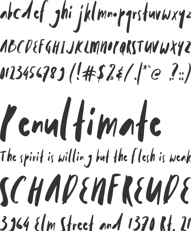 Mollroy font preview