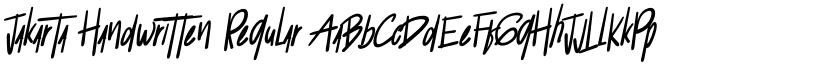 Jakarta Handwritten Regular font