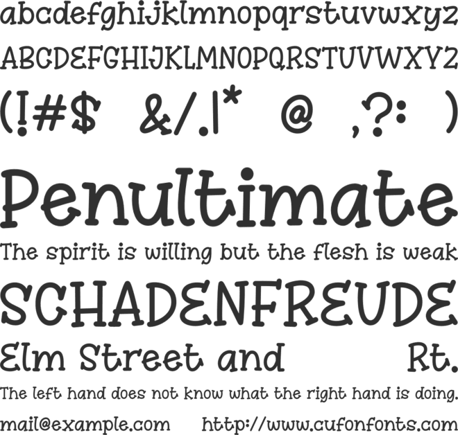 Winsten Sparky font preview