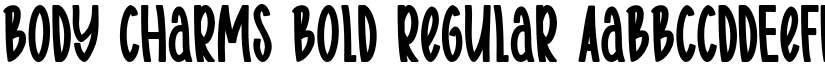 Body charms bold Regular font
