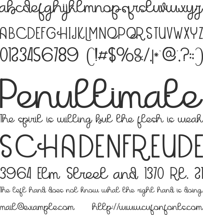 Beachlands font preview