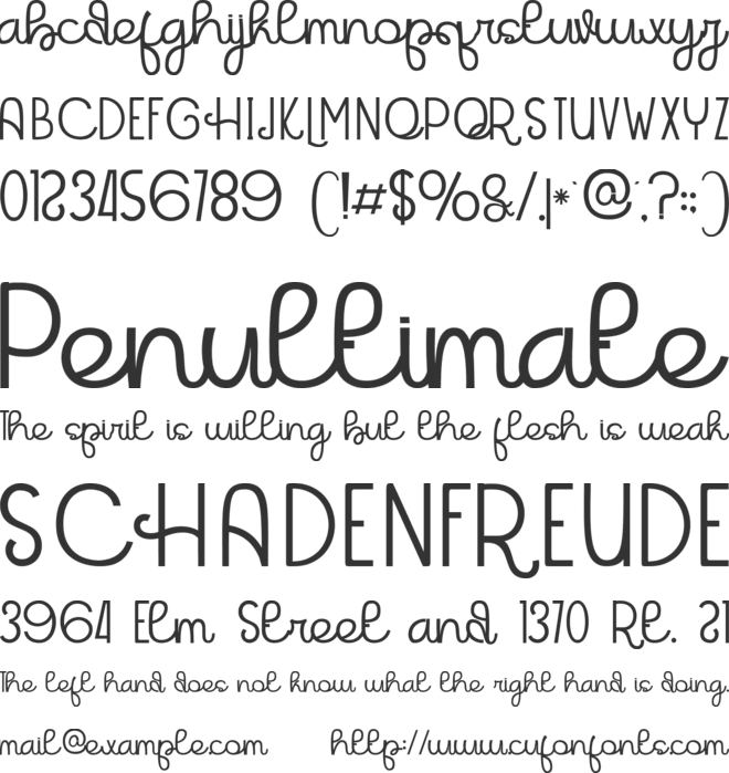 Beachlands font preview