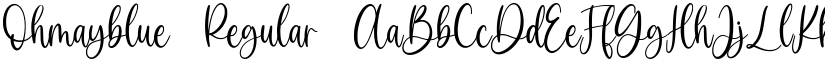 Ohmayblue Regular font