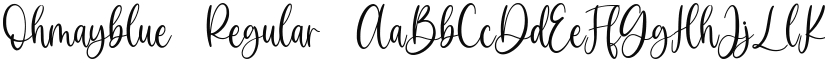 Ohmayblue font download
