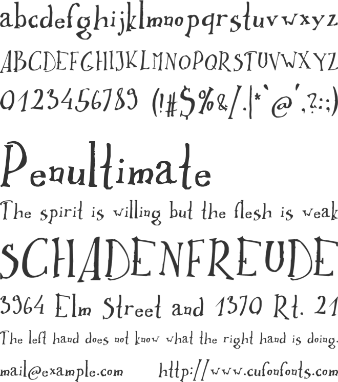 Ikusuteito font preview