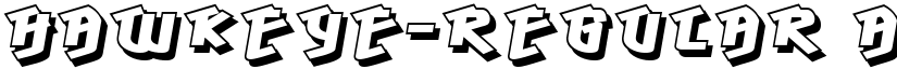 Hawkeye font download