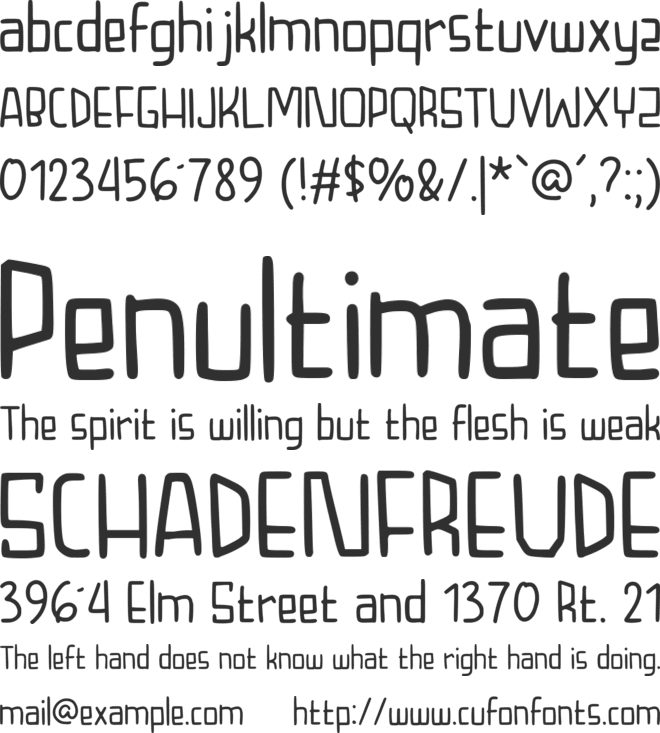 Shakifa font preview
