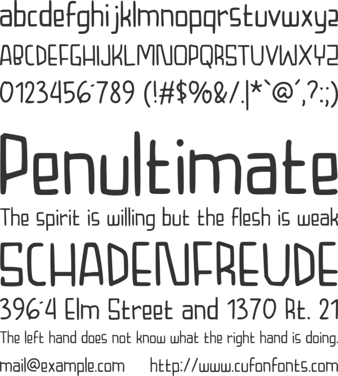 Shakifa font preview