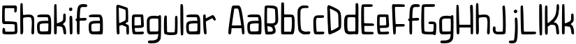Shakifa Regular font