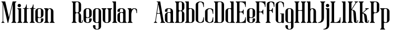 Mitten Regular font