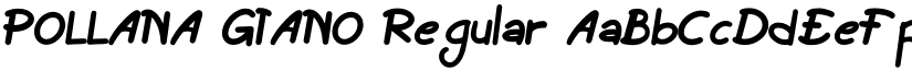 POLLANA GIANO Regular font