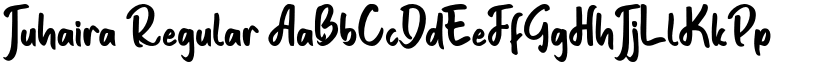 Juhaira Regular font