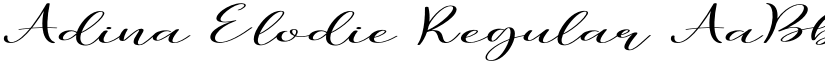 Adina Elodie Regular font