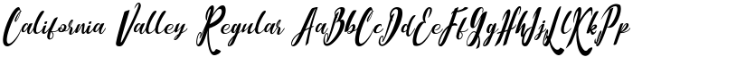 California Valley font download