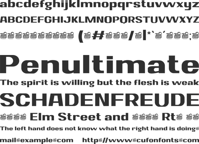 Sungar Personal use font preview