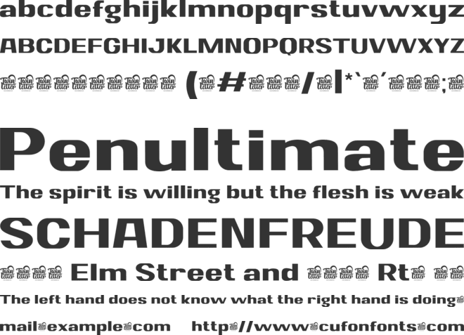 Sungar Personal use font preview