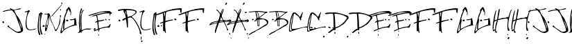 Jungle Ruff font