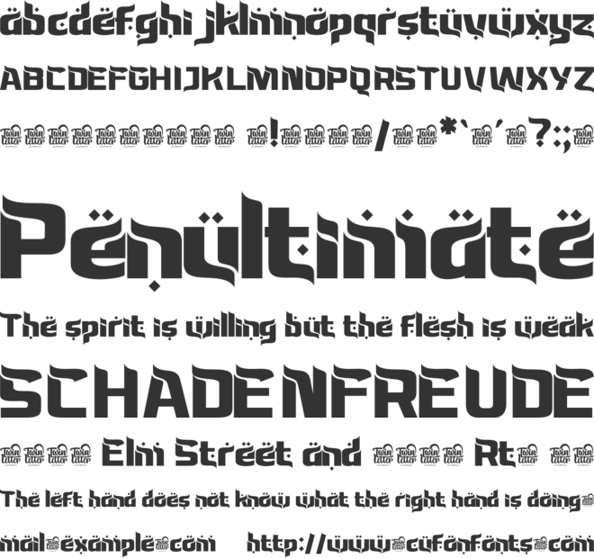 Bassun personal use font preview