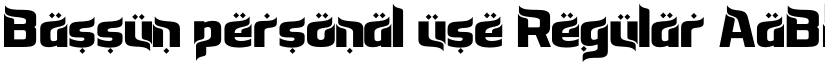 Bassun personal use Regular font