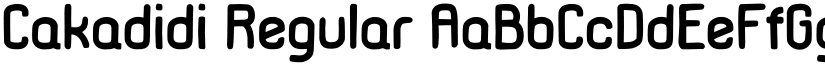 Cakadidi Regular font