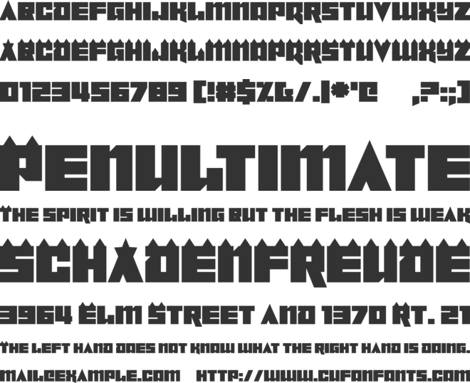 Zdyk Taurus font preview