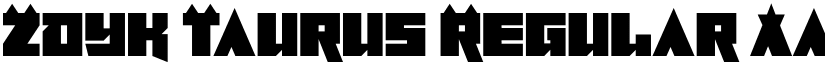 Zdyk Taurus Regular font