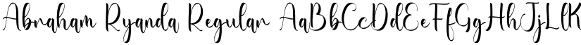 Abraham Ryanda font download