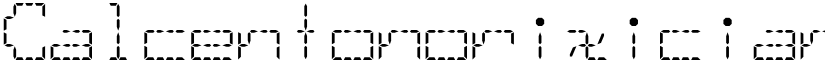 Calcentonorixician Regular font