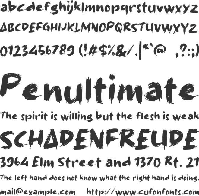 eEz Win font preview