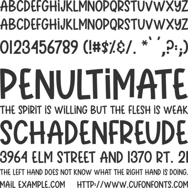 GIRL ONE 1 font preview