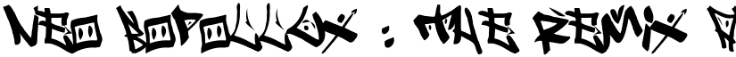 Neo Bopollux : The Remix font