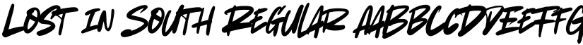 Lost in South Regular font