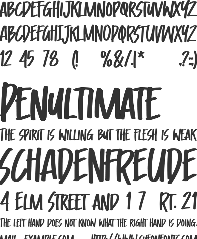 Little Kisses font preview