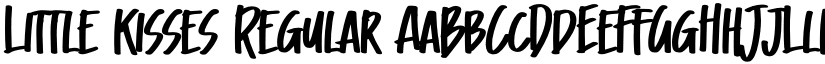 Little Kisses Regular font