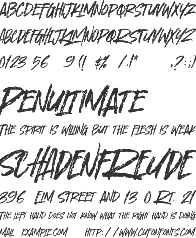 Horrraaa font preview