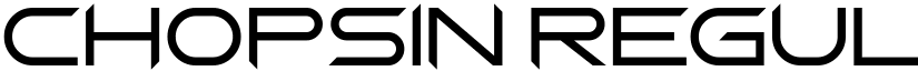 Chopsin Regular font
