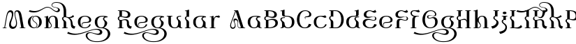 Monkeg Regular font