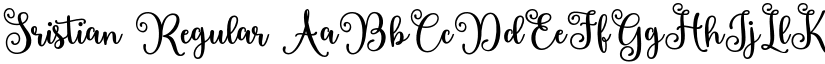 Sristian Regular font