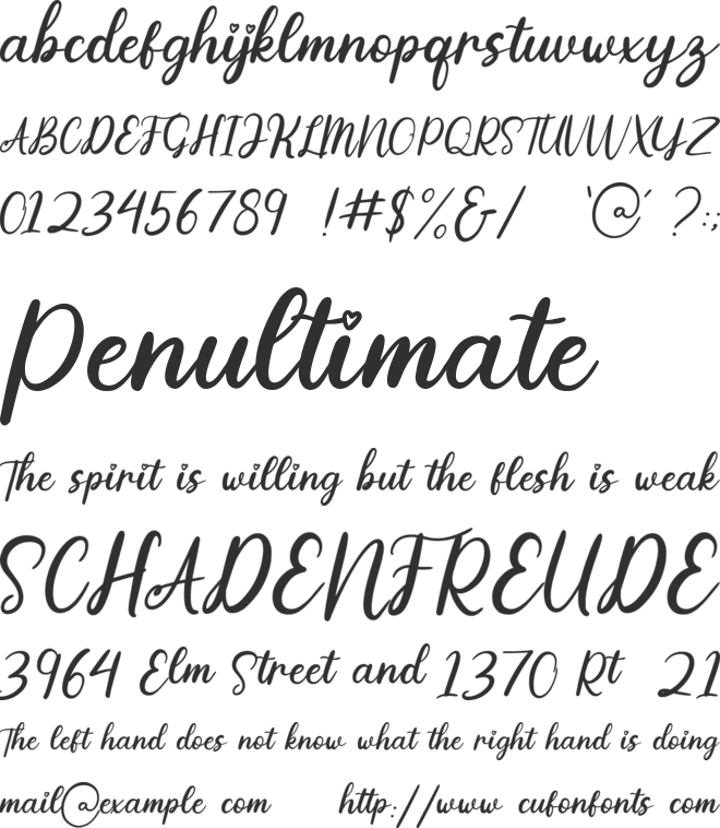 Lovely_Magnolia font preview