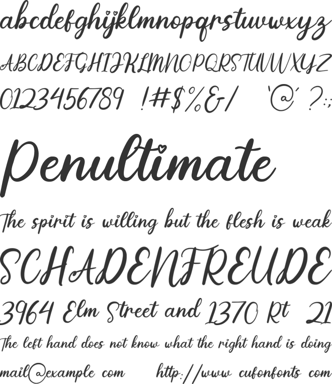 Lovely_Magnolia font preview