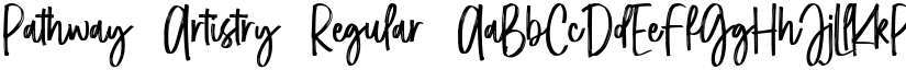 Pathway Artistry Regular font