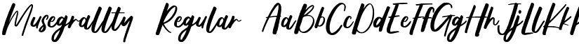 Musegrallty Regular font